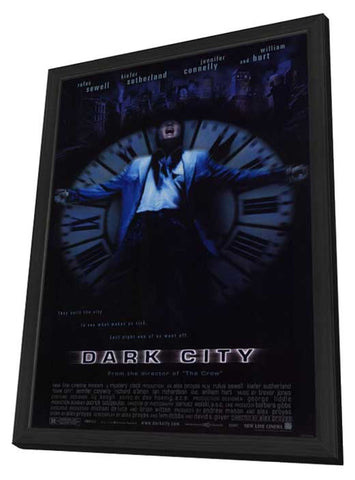 Dark City 11 x 17 Movie Poster - Style A - in Deluxe Aluminum Frame
