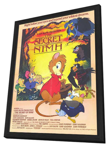 The Secret of NIMH 11 x 17 Movie Poster - Style B - in Deluxe Aluminum Frame