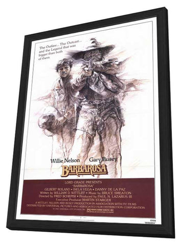Barbarosa 11 x 17 Movie Poster - Style A - in Deluxe Aluminum Frame