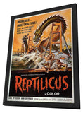 Reptilicus 11 x 17 Movie Poster - Style C - in Deluxe Aluminum Frame