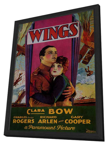 Wings 11 x 17 Movie Poster - Style D - in Deluxe Aluminum Frame