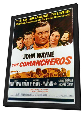 The Comancheros 11 x 17 Movie Poster - Style A - in Deluxe Aluminum Frame