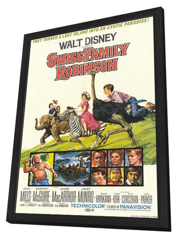 Swiss Family Robinson 11 x 17 Movie Poster - Style B - in Deluxe Aluminum Frame