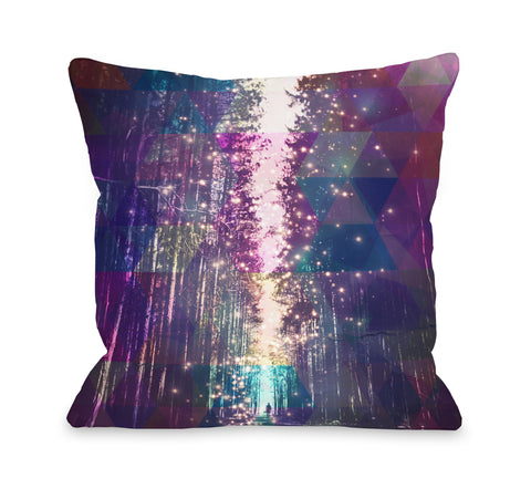 Highwalls - Multi Throw Pillow by OBC 18 X 18