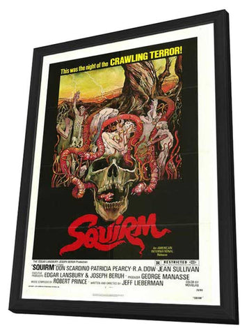 Squirm 11 x 17 Movie Poster - Style B - in Deluxe Aluminum Frame