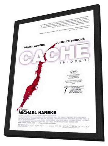 Cache 11 x 17 Movie Poster - Style A - in Deluxe Aluminum Frame