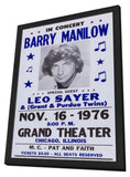 Barry Manilow 11 x 17 Music Poster - Style A - in Deluxe Aluminum Frame