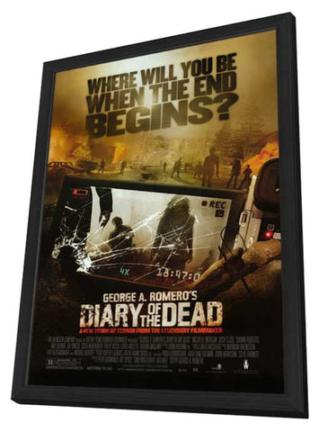 Diary of the Dead 11 x 17 Movie Poster - Style A - in Deluxe Aluminum Frame