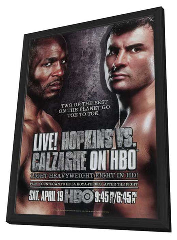 Hopkins vs. Calzaghe 11 x 17 Movie Poster - Style A - in Deluxe Aluminum Frame
