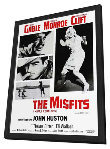 The Misfits 11 x 17 Movie Poster - Style D - in Deluxe Aluminum Frame