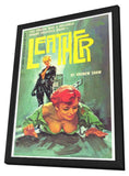 Leather 11 x 17 Retro Book Cover Poster - in Deluxe Aluminum Frame