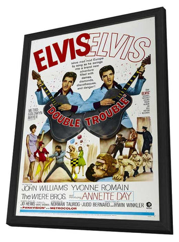 Double Trouble 11 x 17 Movie Poster - Style B - in Deluxe Aluminum Frame