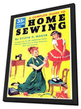 Home Sewing 11 x 17 Retro Book Cover Poster - in Deluxe Aluminum Frame