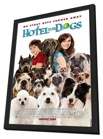 Hotel for Dogs 11 x 17 Movie Poster - Style C - in Deluxe Aluminum Frame