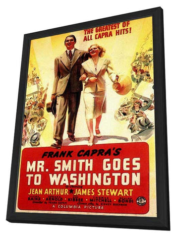 Frank Capra's Mr. Smith Goes to Washington 11 x 17 Movie Poster - Style A - in Deluxe Aluminum Frame
