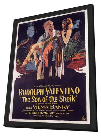 The Son of the Sheik 11 x 17 Movie Poster - Style F - in Deluxe Aluminum Frame