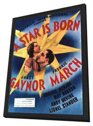 A Star Is Born 11 x 17 Movie Poster - Style A - in Deluxe Aluminum Frame