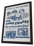 Three Stooges: For Crimin Out Loud 11 x 17 Movie Poster - Style A - in Deluxe Aluminum Frame