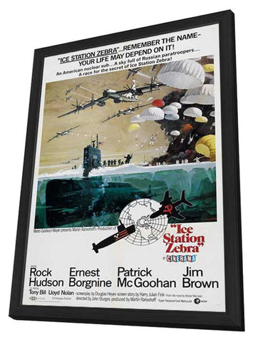 Ice Station Zebra 11 x 17 Movie Poster - Style C - in Deluxe Aluminum Frame