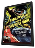 Frankenstein Meets the Wolf Man 11 x 17 Movie Poster - Style D - in Deluxe Wood Frame