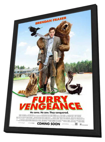 Furry Vengeance 11 x 17 Movie Poster - Style A - in Deluxe Aluminum Frame