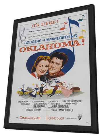 Oklahoma 27 x 40 Movie Poster - Style C - in Deluxe Wood Frame
