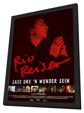 Lass uns 'n Wunder sein. Auf der Suche nach Rio Reiser 27 x 40 Movie Poster - German Style A - in Deluxe Wood Frame