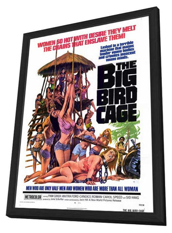 The Big Bird Cage 27 x 40 Movie Poster - Style A - in Deluxe Wood Frame