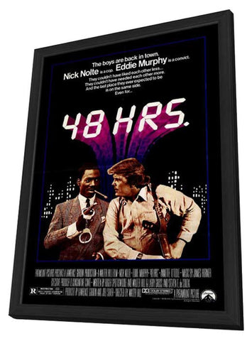 48 Hrs. 27 x 40 Movie Poster - Style A - in Deluxe Wood Frame