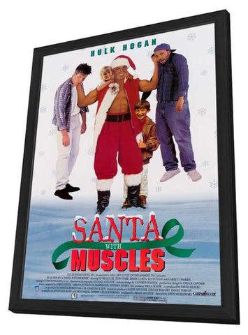 Santa With Muscles 11 x 17 Movie Poster - Style A - in Deluxe Aluminum Frame