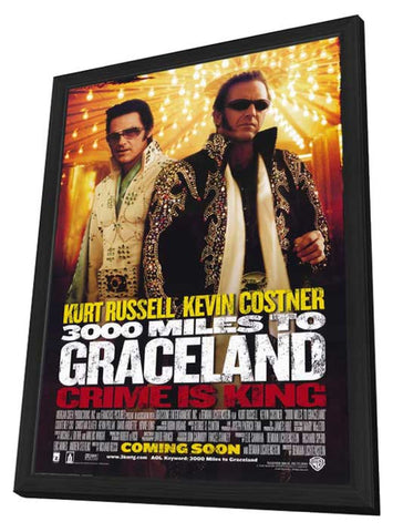 3000 Miles to Graceland 11 x 17 Movie Poster - Style A - in Deluxe Aluminum Frame