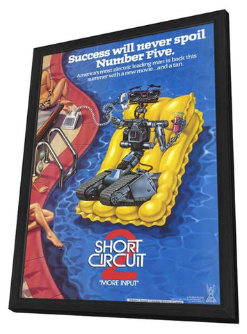 Short Circuit 2 11 x 17 Movie Poster - Style A - in Deluxe Aluminum Frame