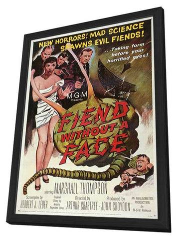 Fiend Without a Face 11 x 17 Movie Poster - Style A - in Deluxe Aluminum Frame