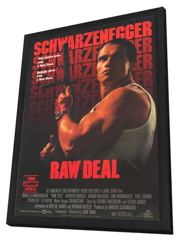 Raw Deal 11 x 17 Movie Poster - Style B - in Deluxe Aluminum Frame