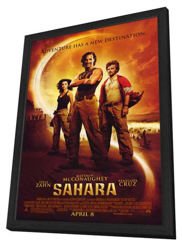 Sahara 11 x 17 Movie Poster - Style B - in Deluxe Aluminum Frame