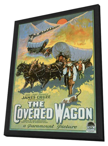 The Covered Wagon 11 x 17 Movie Poster - Style G - in Deluxe Aluminum Frame