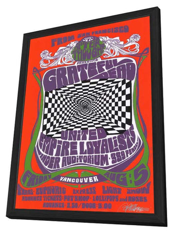 The Grateful Dead 11 x 17 Music Poster - Style A - in Deluxe Aluminum Frame
