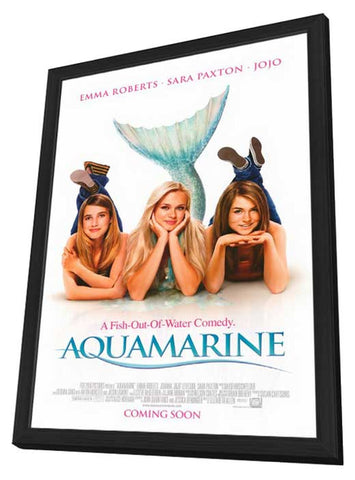 Aquamarine 11 x 17 Movie Poster - Style A - in Deluxe Aluminum Frame