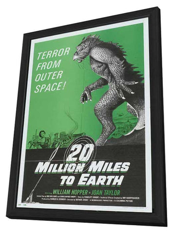 20 Million Miles to Earth 11 x 17 Movie Poster - Style E - in Deluxe Wood Frame