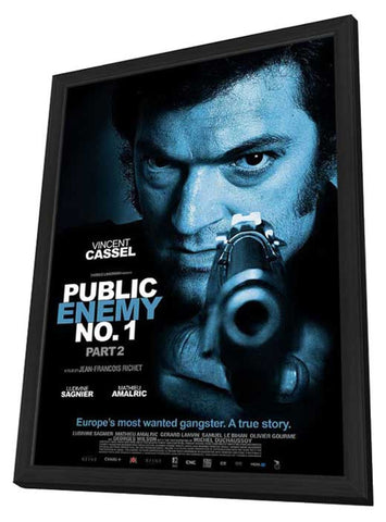 Mesrine: Part II - Public Enemy #1 11 x 17 Movie Poster - Style A - in Deluxe Aluminum Frame
