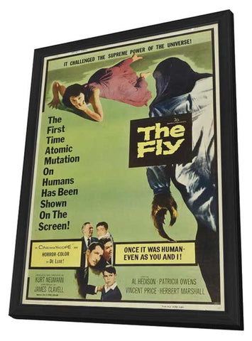 The Fly 11 x 17 Movie Poster - Style C - in Deluxe Aluminum Frame