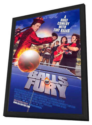 Balls of Fury 11 x 17 Movie Poster - Style B - in Deluxe Aluminum Frame