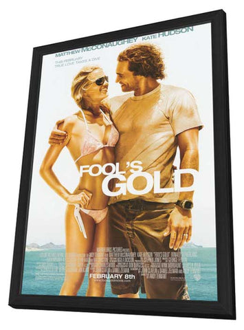 Fool's Gold 11 x 17 Movie Poster - Style A - in Deluxe Aluminum Frame