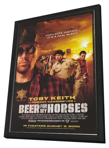 Beer for My Horses 11 x 17 Movie Poster - Style A - in Deluxe Aluminum Frame