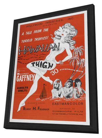 HAWAIIAN THIGH 11 x 17 Movie Poster - Style A - in Deluxe Aluminum Frame