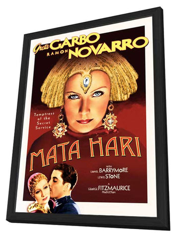 Mata Hari 11 x 17 Movie Poster - Style B - in Deluxe Aluminum Frame