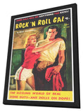 Rock n' Roll Gal 11 x 17 Retro Book Cover Poster - in Deluxe Aluminum Frame