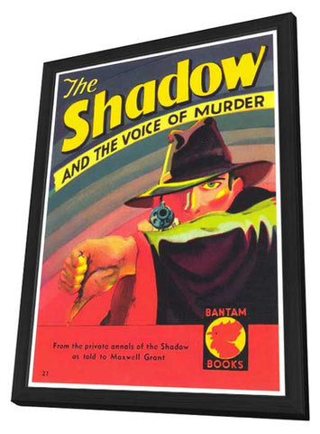 Shadow, The (Pulp) 11 x 17 Retro Book Cover Poster - in Deluxe Aluminum Frame