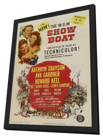 Show Boat 11 x 17 Movie Poster - Style B - in Deluxe Aluminum Frame