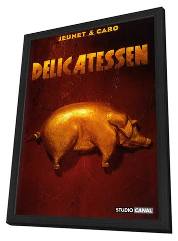 Delicatessen 11 x 17 Movie Poster - French Style A - in Deluxe Wood Frame